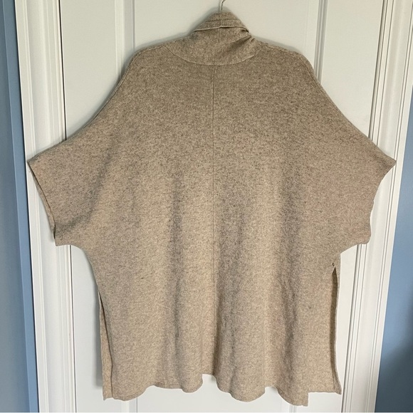 Eileen Fisher Tan Yak Wool Blend Dolman Sleeves Cardigan Sweater - 47151 - Picture 9 of 16